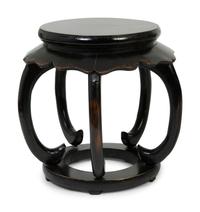 A Chinese Painted Harwood Garden Stool — 20TH CENTURY