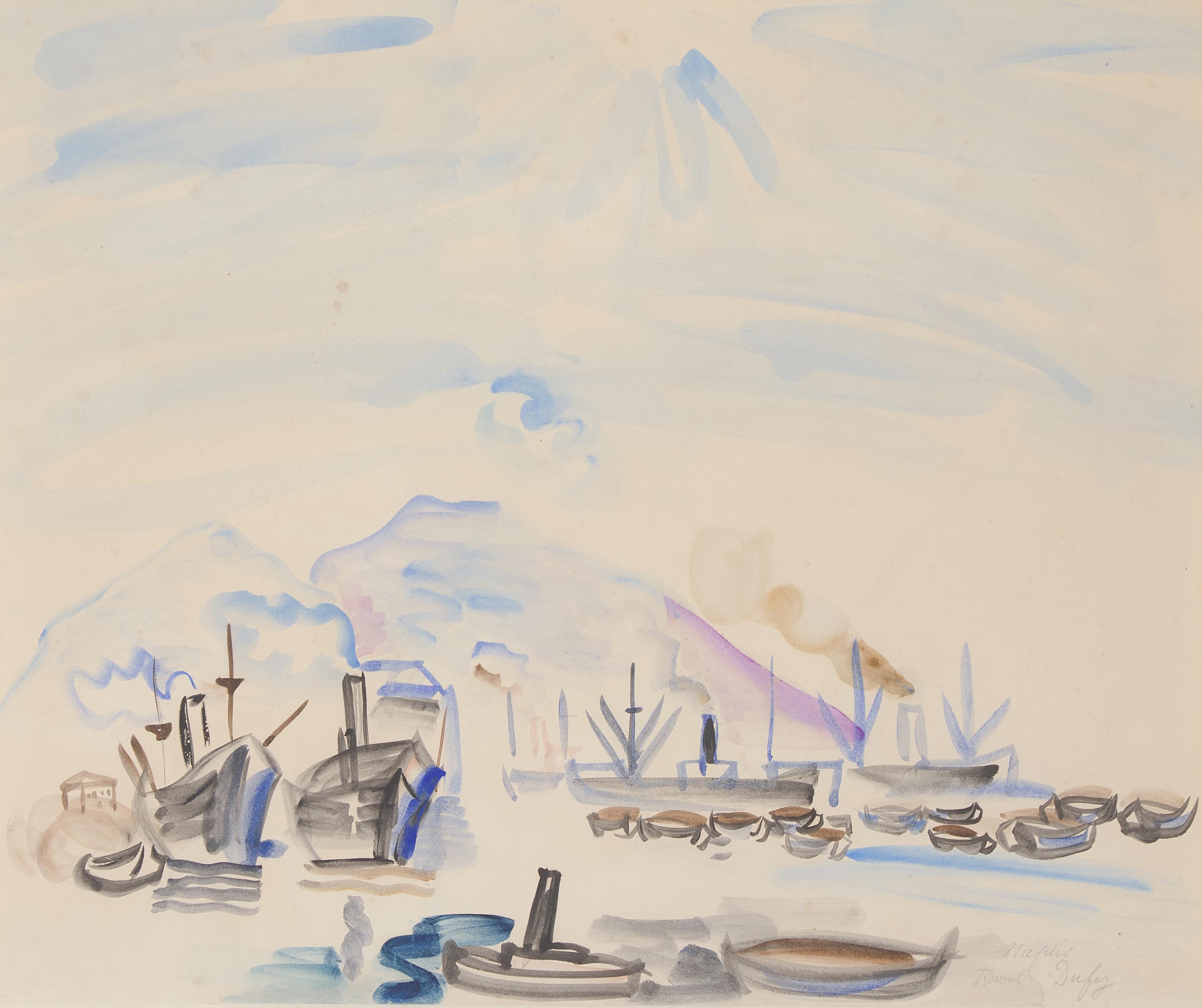 Raoul Dufy (French, 1877-1953) — Vue de Naples , 1920s