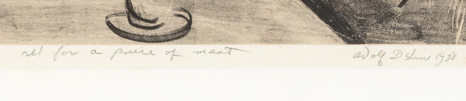All for a Piece of Meat, 1928 and Naked Truth Pursued by Bare Facts, 1945 (two works)