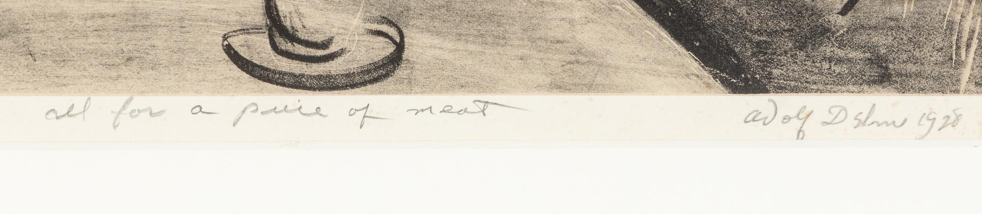All for a Piece of Meat, 1928 and Naked Truth Pursued by Bare Facts, 1945 (two works)