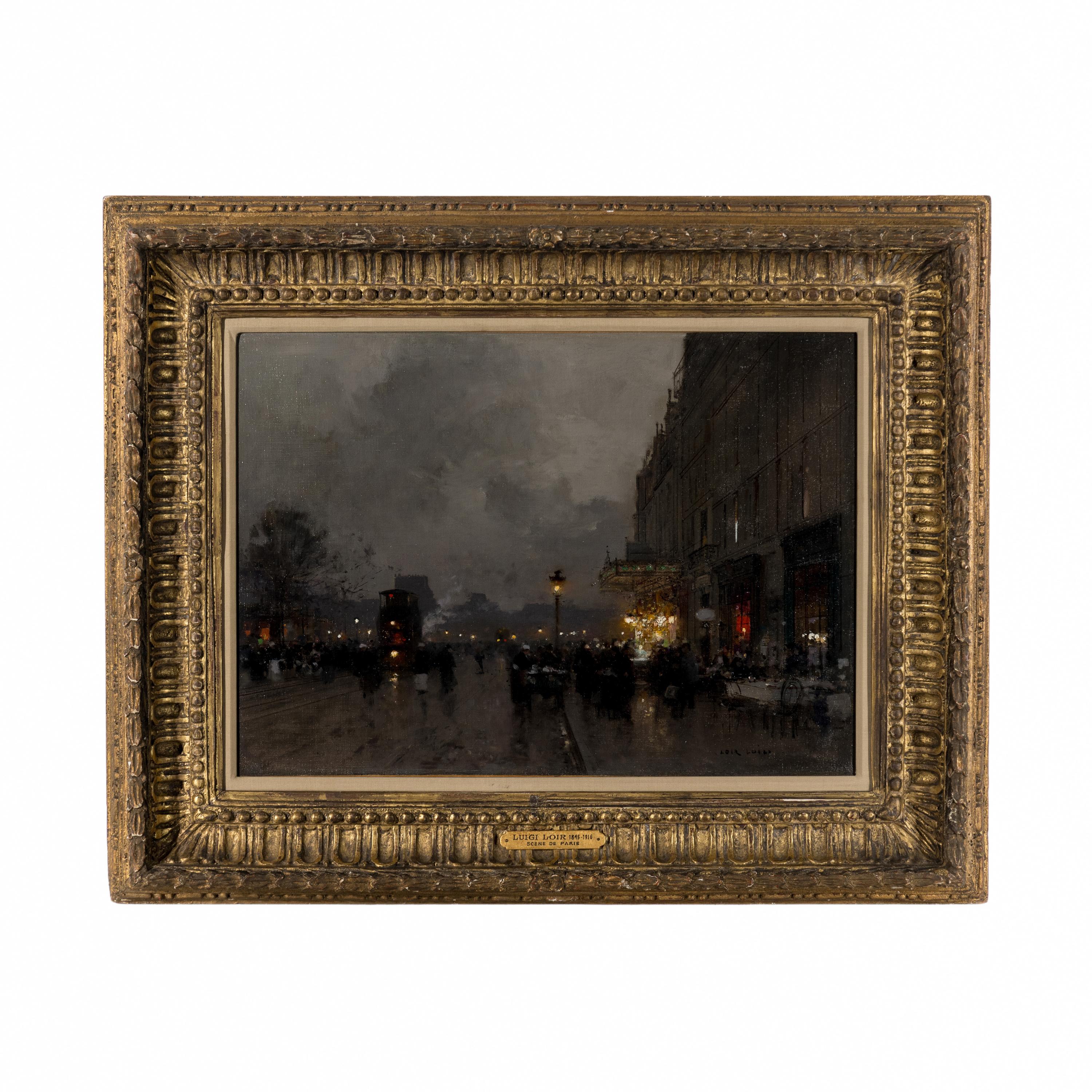 Luigi Loir (French, 1845-1915) — Sc è ne de Paris