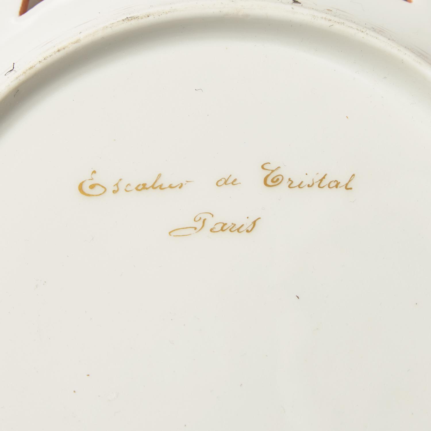 A Set of Seven Japonesque Gilt-Decorated Paris Porcelain Plates