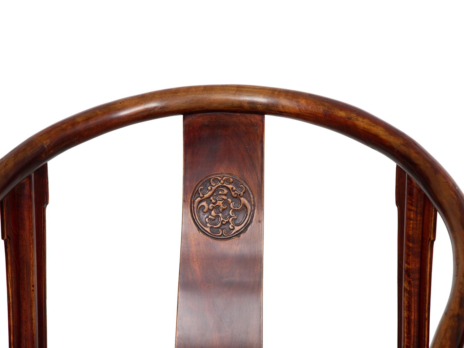 A Pair of Chinese Hardwood Chairs