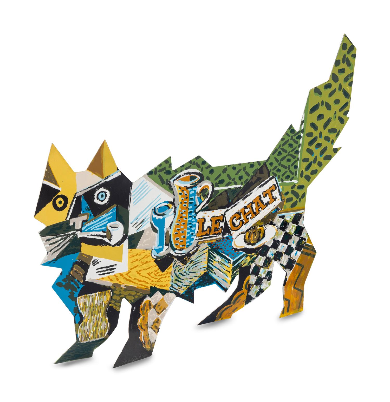 Van Gogh/Braque Cat