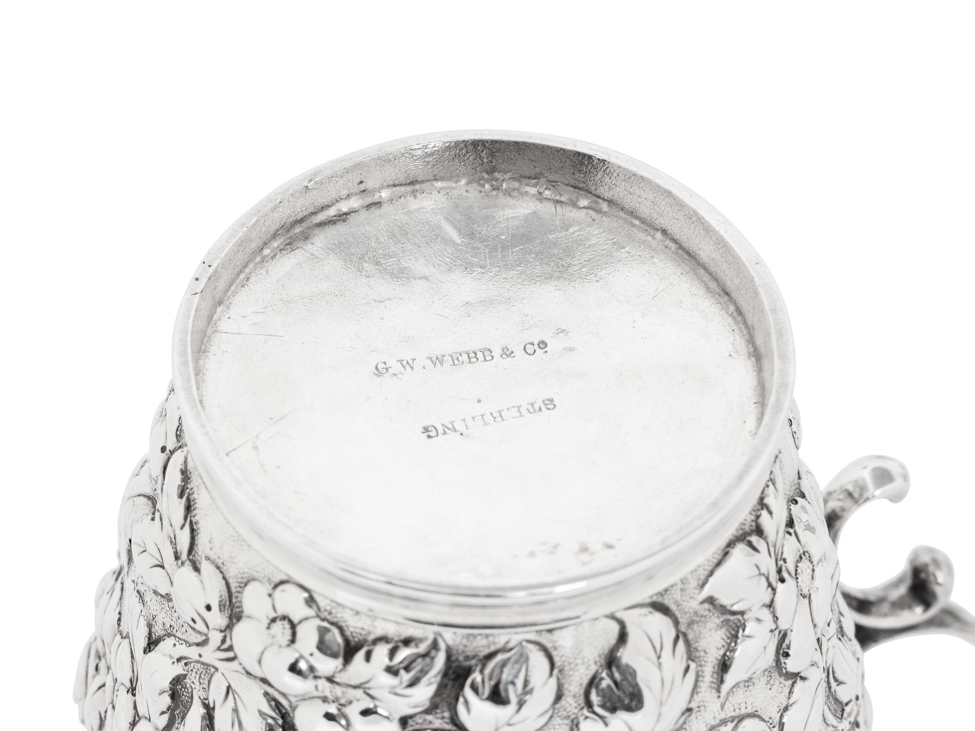 A Group of Five American Silver Repoussé Table Articles