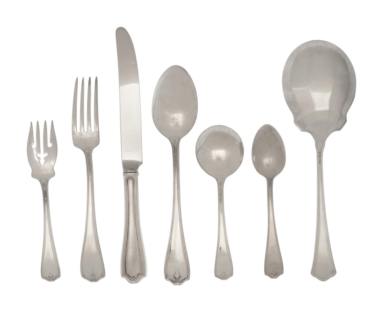 An American Silver Flatware Service