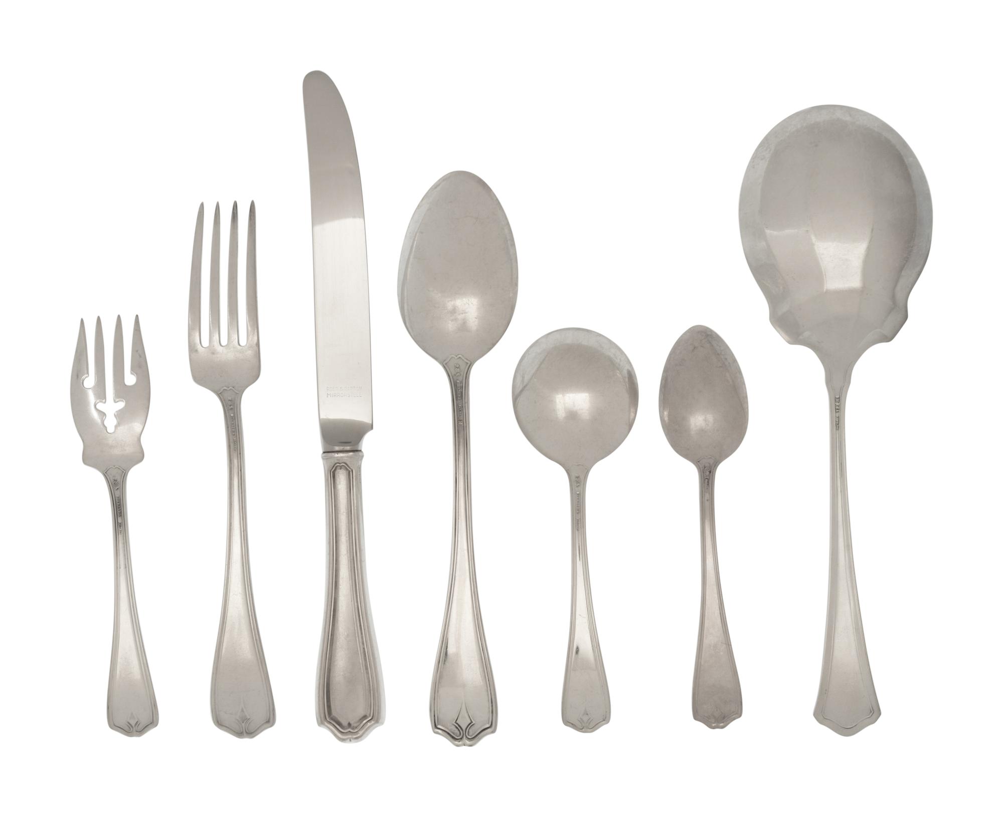 An American Silver Flatware Service