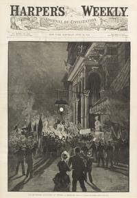 [HARPER'S WEEKLY]. A group of approximately 20 Harper's Weekly steel engravings.