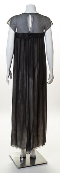 A Chanel Black Silk Column Gown, Size 40.