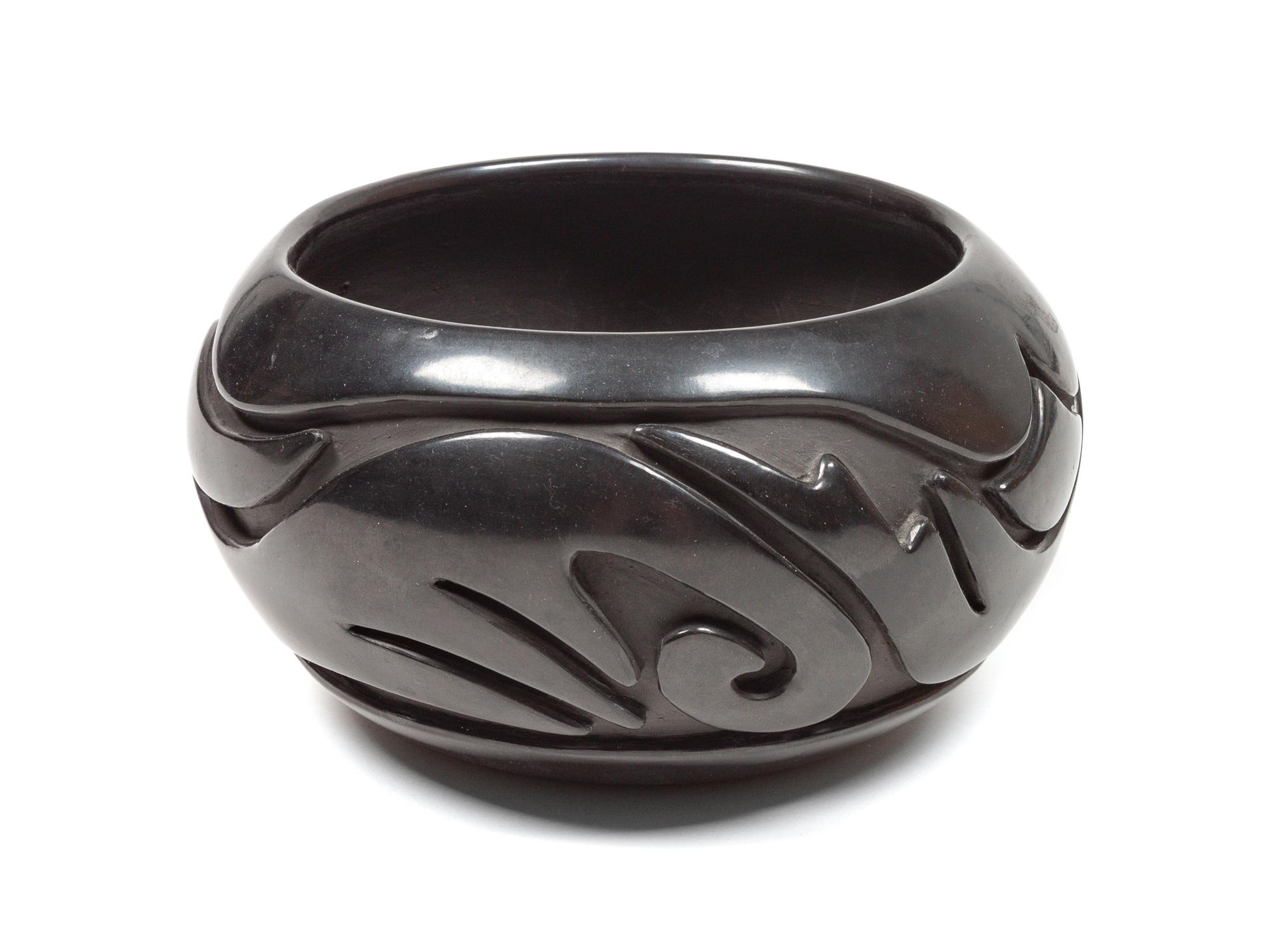Carved Blackware Bowl Lot is located and will ship from Denver, Colorado.