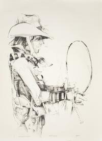 John L. Doyle, (American, 1939-2010), A group of three works: Wranglers, 1974, Cowboy Sunshine Bandit, 1974, and Buckaroo, 1974