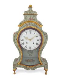 A Louis XV Painted Bracket Clock