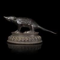 A Tibetan or Nepalese Rat or Mongoose Vehicle, 19th/Early 20th Century — 晚清/民國 藏傳佛教吐財寶鼠