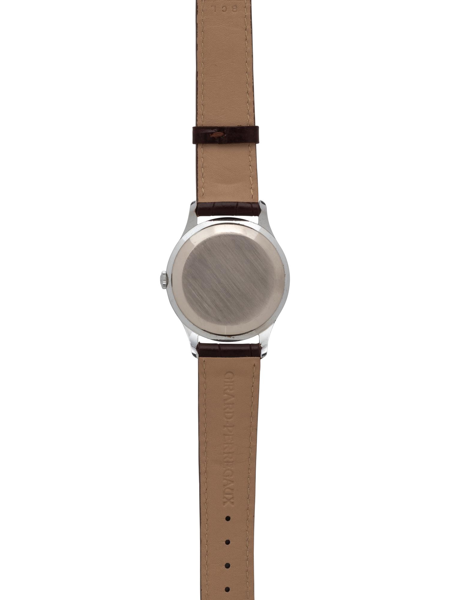GIRARD-PERREGAUX, ANTI-MAGNETIC STAINLESS STEEL WATCH
