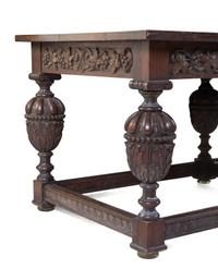 A Jacobean Style Oak Refectory Table