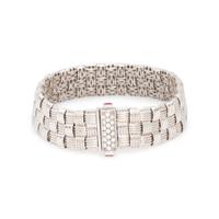 ROBERTO COIN. WHITE GOLD AND DIAMOND 'APPASSIONATA' BRACELET