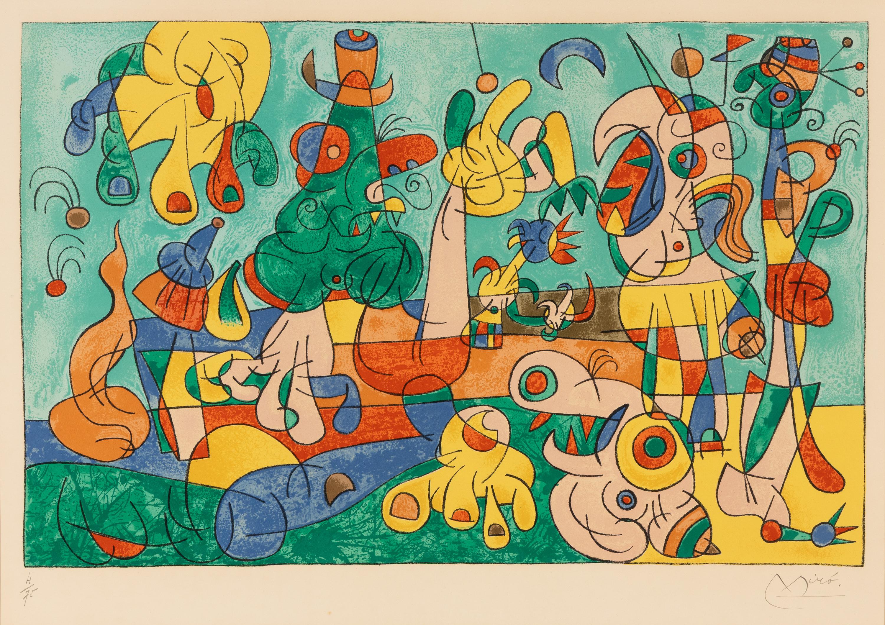 Joan Miró (Spanish, 1893–1983) — Le Banquet (from Ubu Roi) , 1966