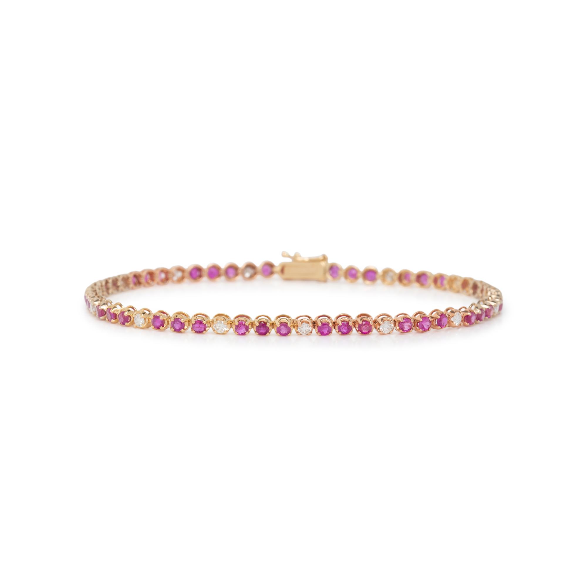 RUBY AND DIAMOND BRACELET