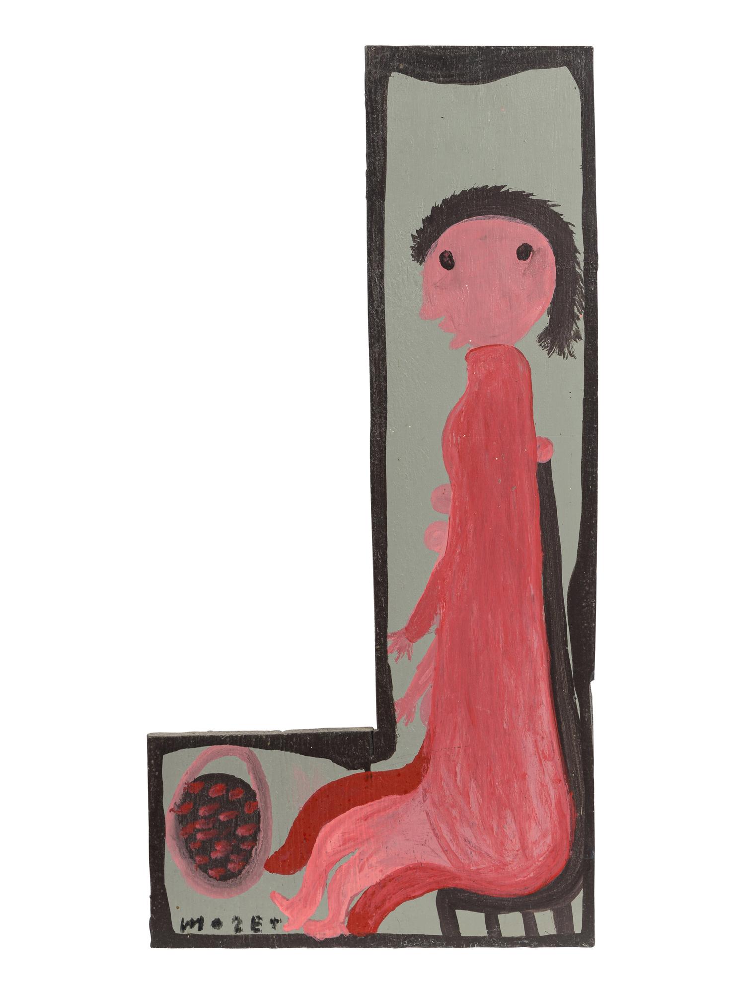 Untitled (Seated Man) and Untitled (Seated Woman) (two works)