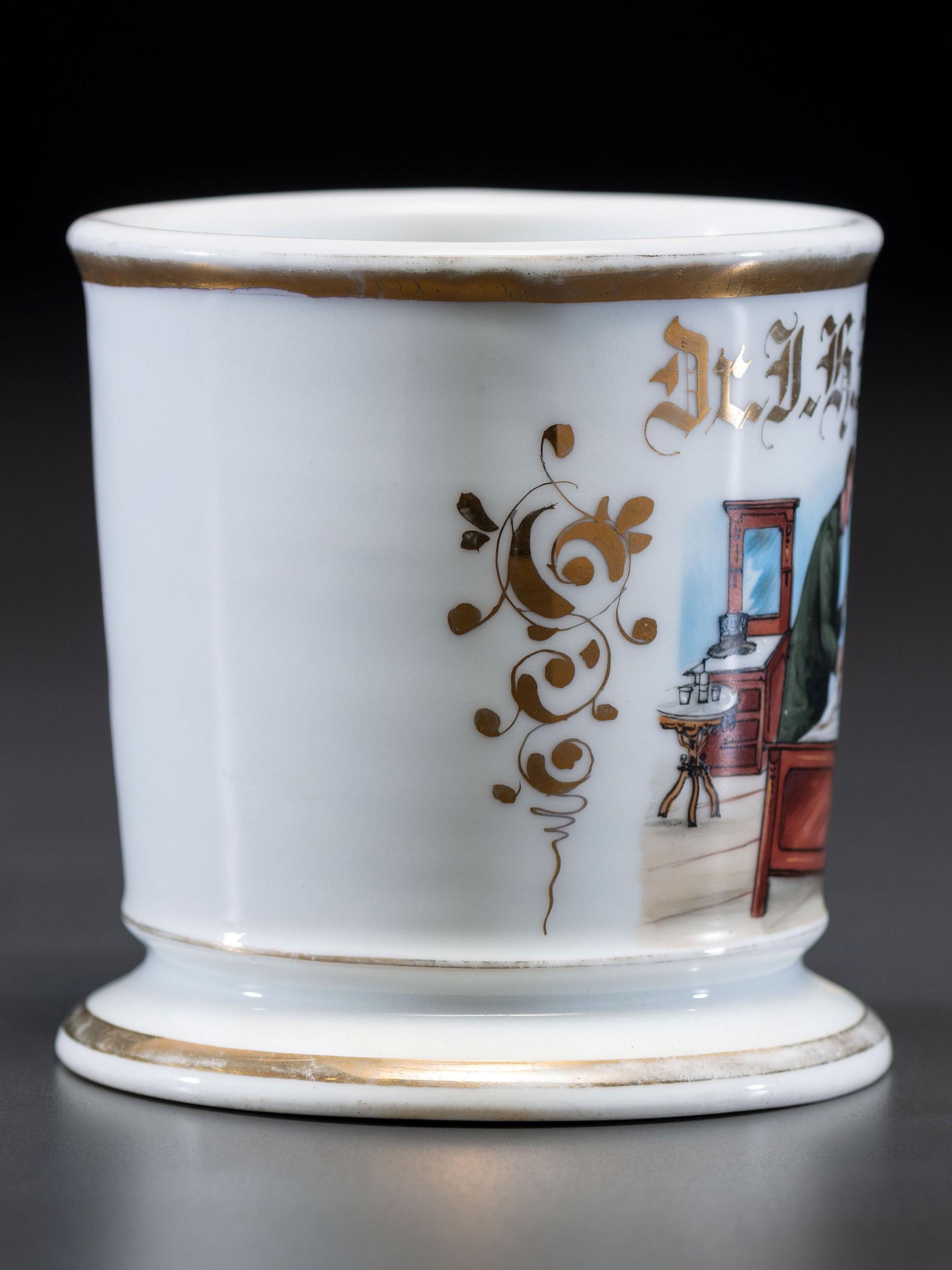 A Doctor's Porcelain Occupational Shaving Mug