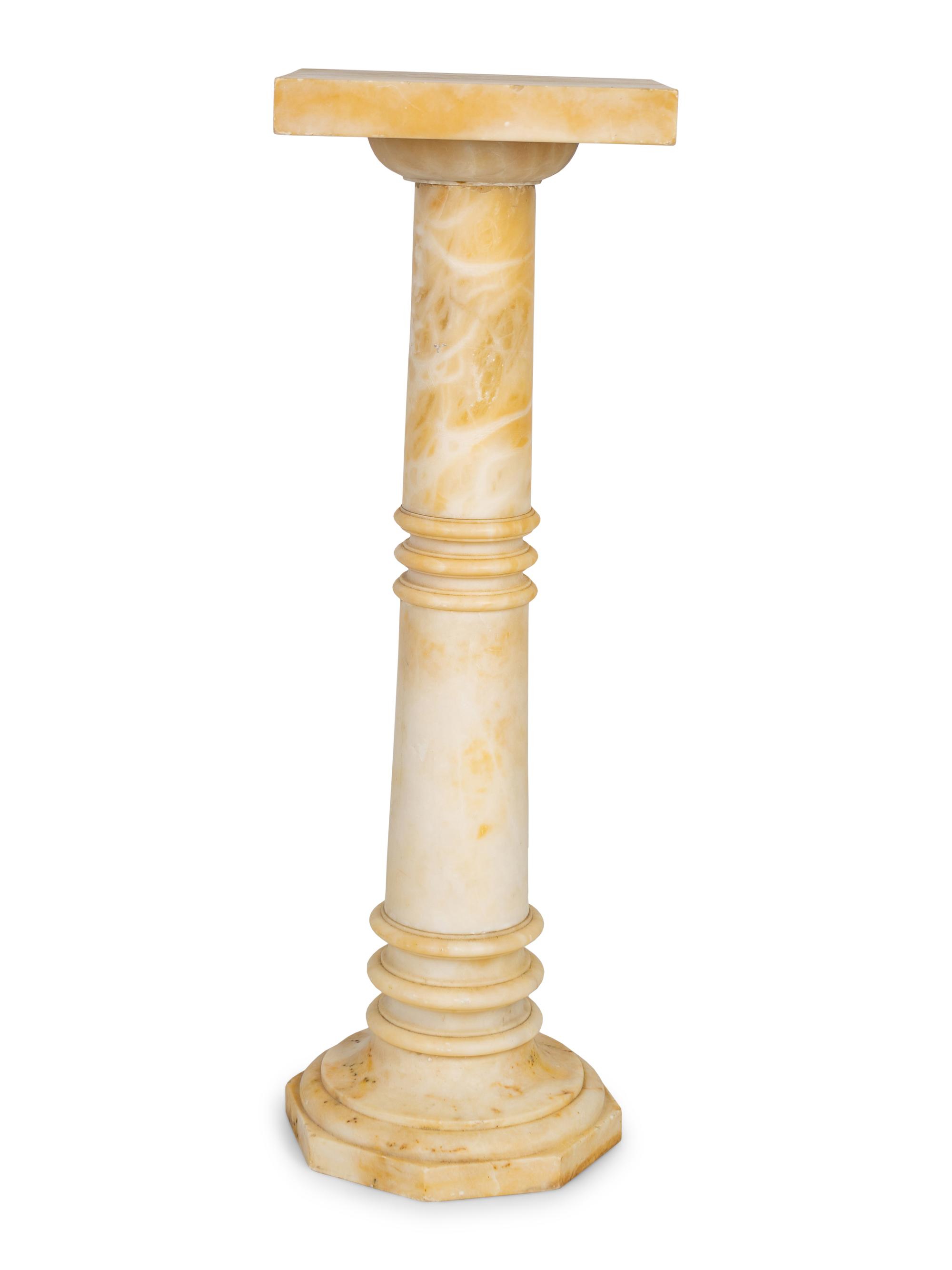 An Alabaster Pedestal — 19TH/20TH CENTURY