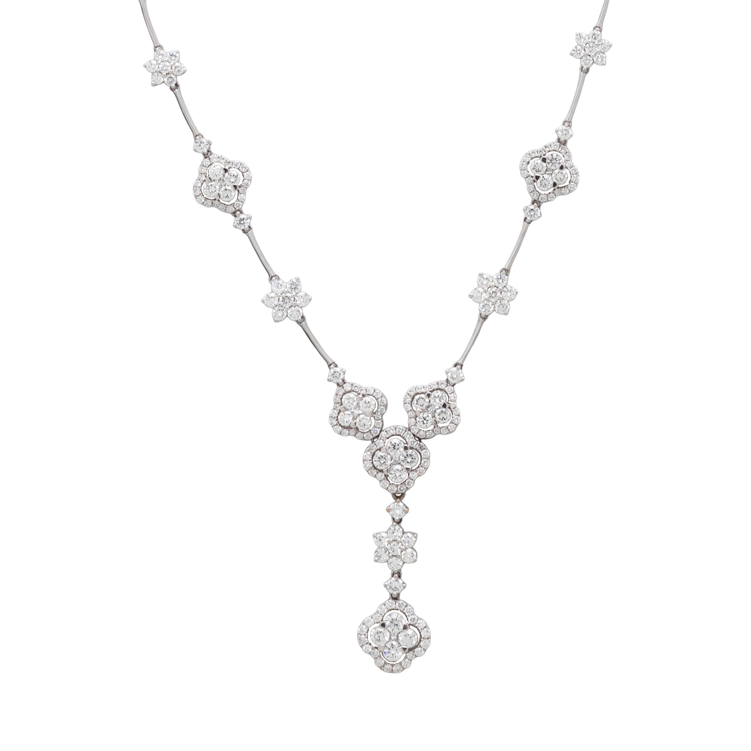 WHITE GOLD AND DIAMOND NECKLACE