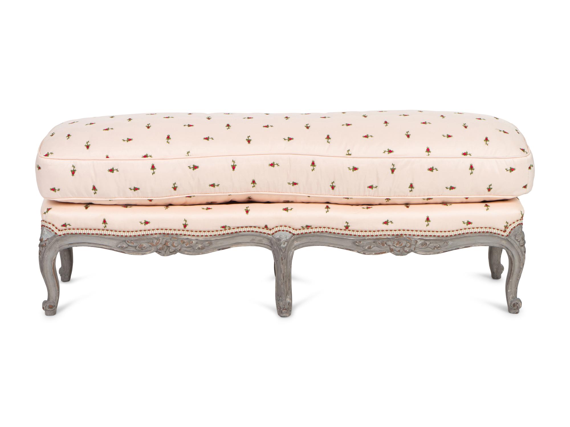 A Louis XV Grey-Painted Tabouret — THIRD QUARTER 18TH CENTURY
