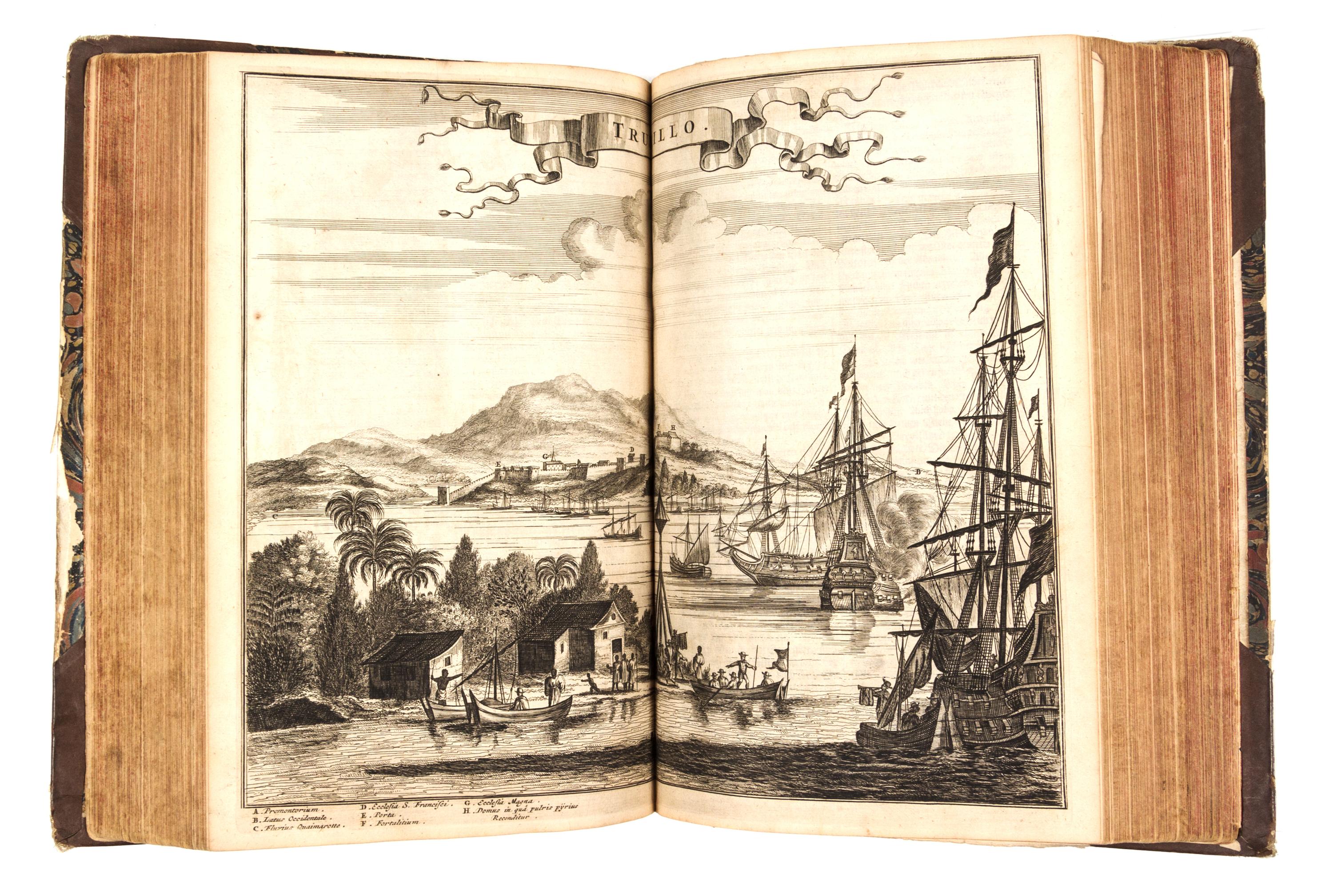 MONTANUS, ARNOLDUS. Die ubekante neue welt, oder Beschreibung des Welt-teils Amerika... Amst., 1673.
