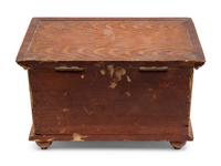 A Miniature Grain Painted Pine Blanket Chest
