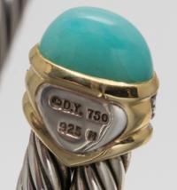 A Sterling Silver, 18 Karat Yellow Gold, Peruvian Opal and Diamond 'Capri' Demi-Parure, David Yurman, 38.70 dwts