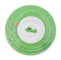 A Limoges La Reine Philippe Deschamps Hole In One Porcelain Dinner Service
