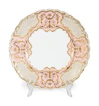 Sixteen Gilman Collamore & Co. Coalport Porcelain Dinner Plates