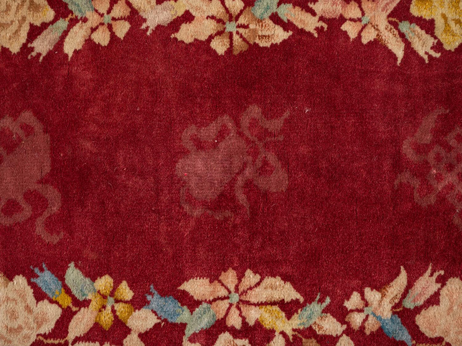 Two Chinese Art Deco Wool Rugs