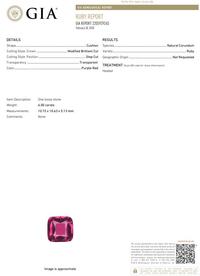 6.00 CARAT CUSHION MIXED CUT RUBY