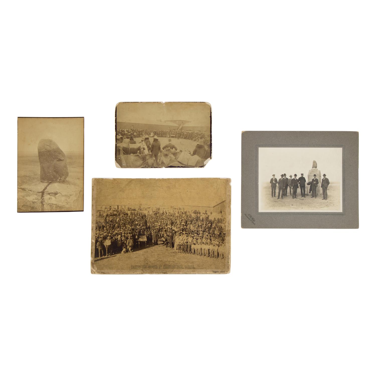 [Native Americana]. A group of 4 photographs taken at Standing Rock Agency by D.F. Barry and F.B. Fiske.