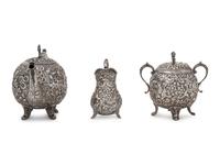 An American Silver Three-Piece Tea Service