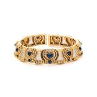 SABBADINI, COLLECTION OF YELLOW GOLD, SAPPHIRE AND DIAMOND JEWELRY