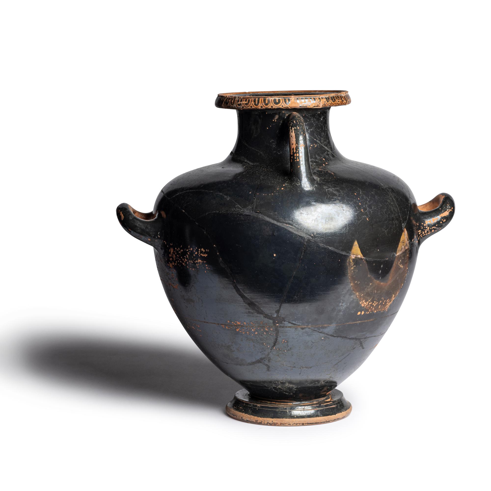 An Attic Red-Figured Kalpis with two Fighting Hoplites