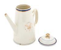 A Chinese Export Porcelain Coffee Pot