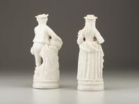 A Pair of Bisque Porcelain Figures