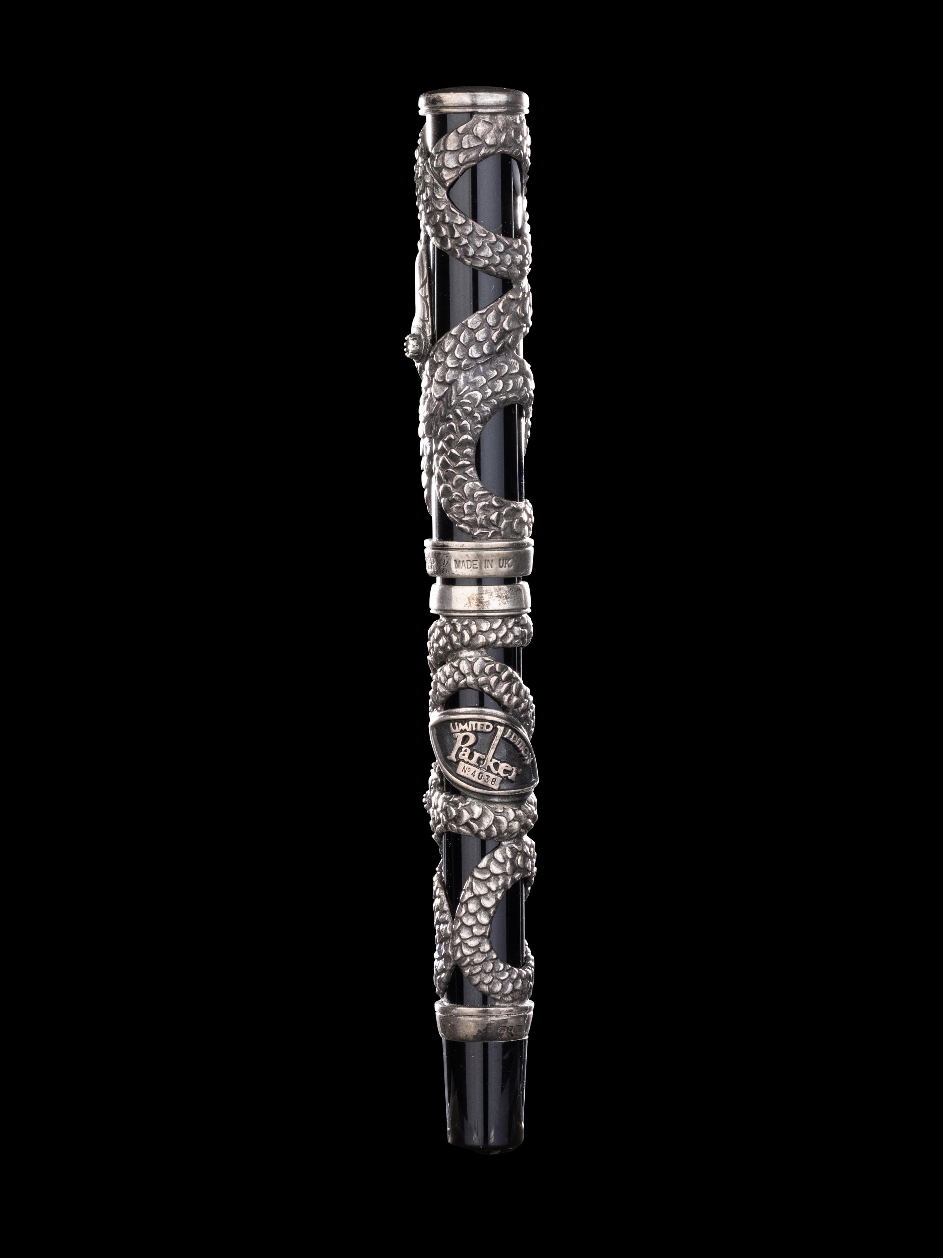 Parker: Snake Limited Edition Silver Mounted Fountain Pen