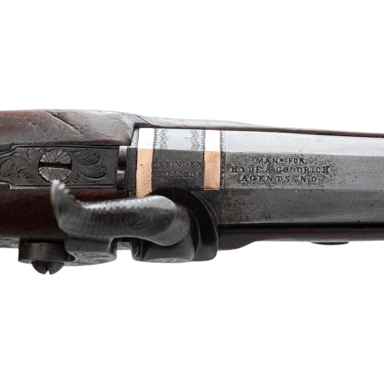 Scarce Hyde & Goodrich Agent Marked Henry Deringer Derringer Pistol