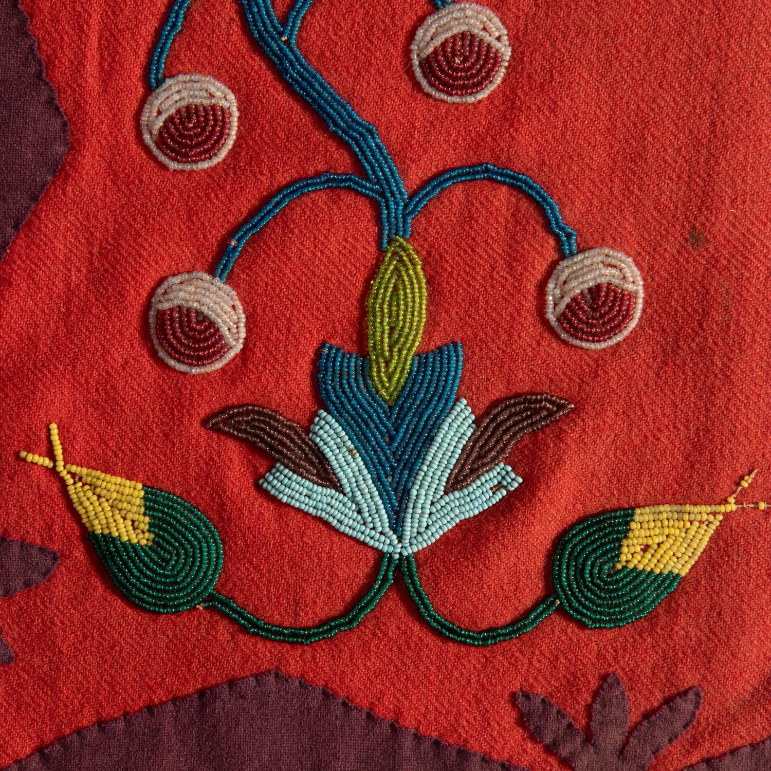 Nez Perce Beaded Wool Saddle Blanket