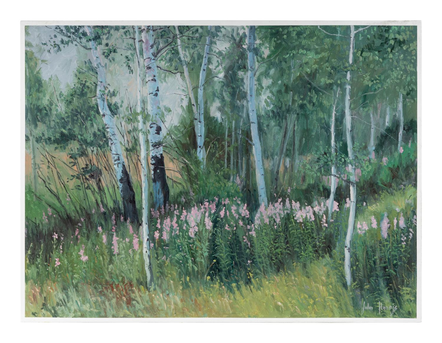 Aspen and Fireweed