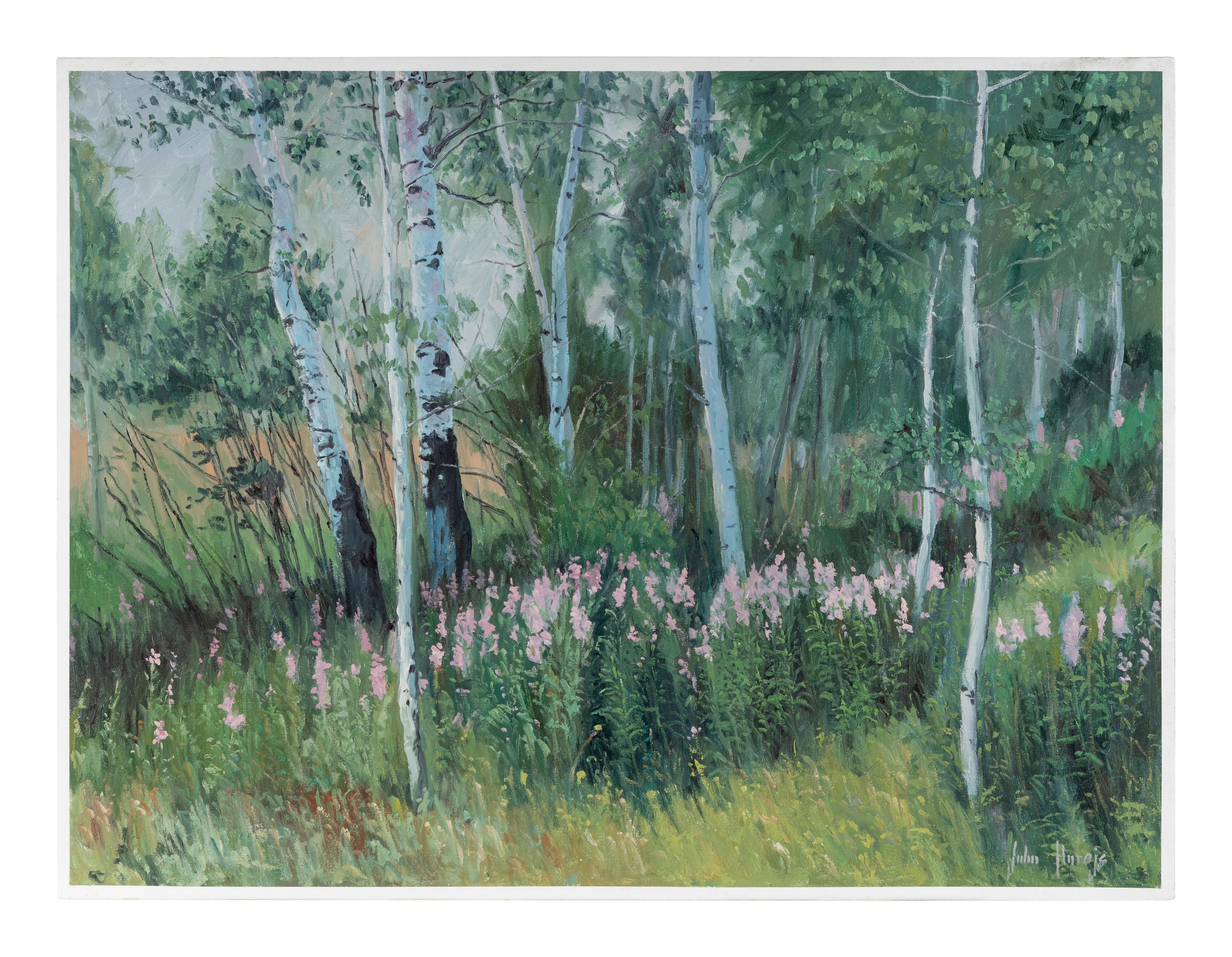 Aspen and Fireweed