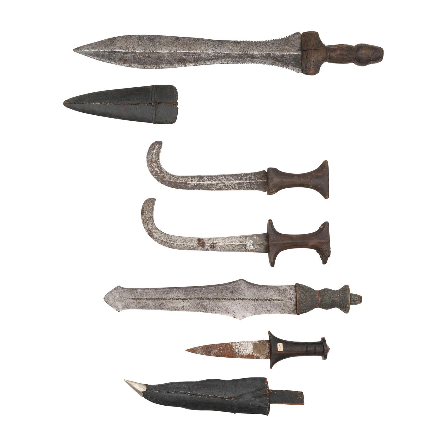 Lot of 5 African Edged Weapons