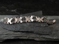 Mexican Silver and Turquoise Link Bracelet