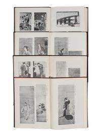 [UKIYO-E] A group of old reference works about Japanese Ukiyo-e, comprising: