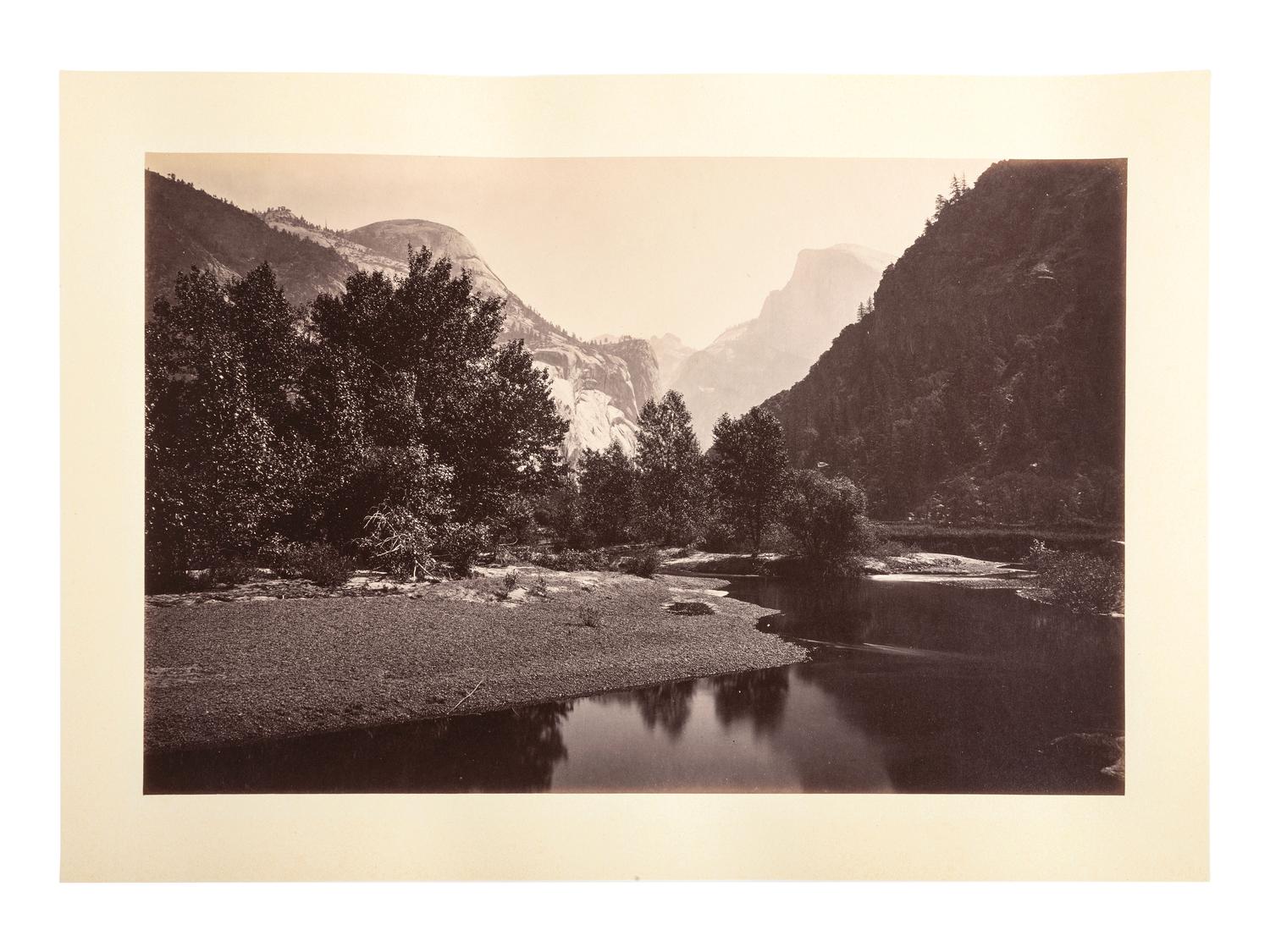 WATKINS, Carleton (1829-1916), photographer. Yo-semite Valley: Photographic Views of the Falls and Valley of Yo-semite in Mariposa County, California. San Francisco: N.p., 1863.