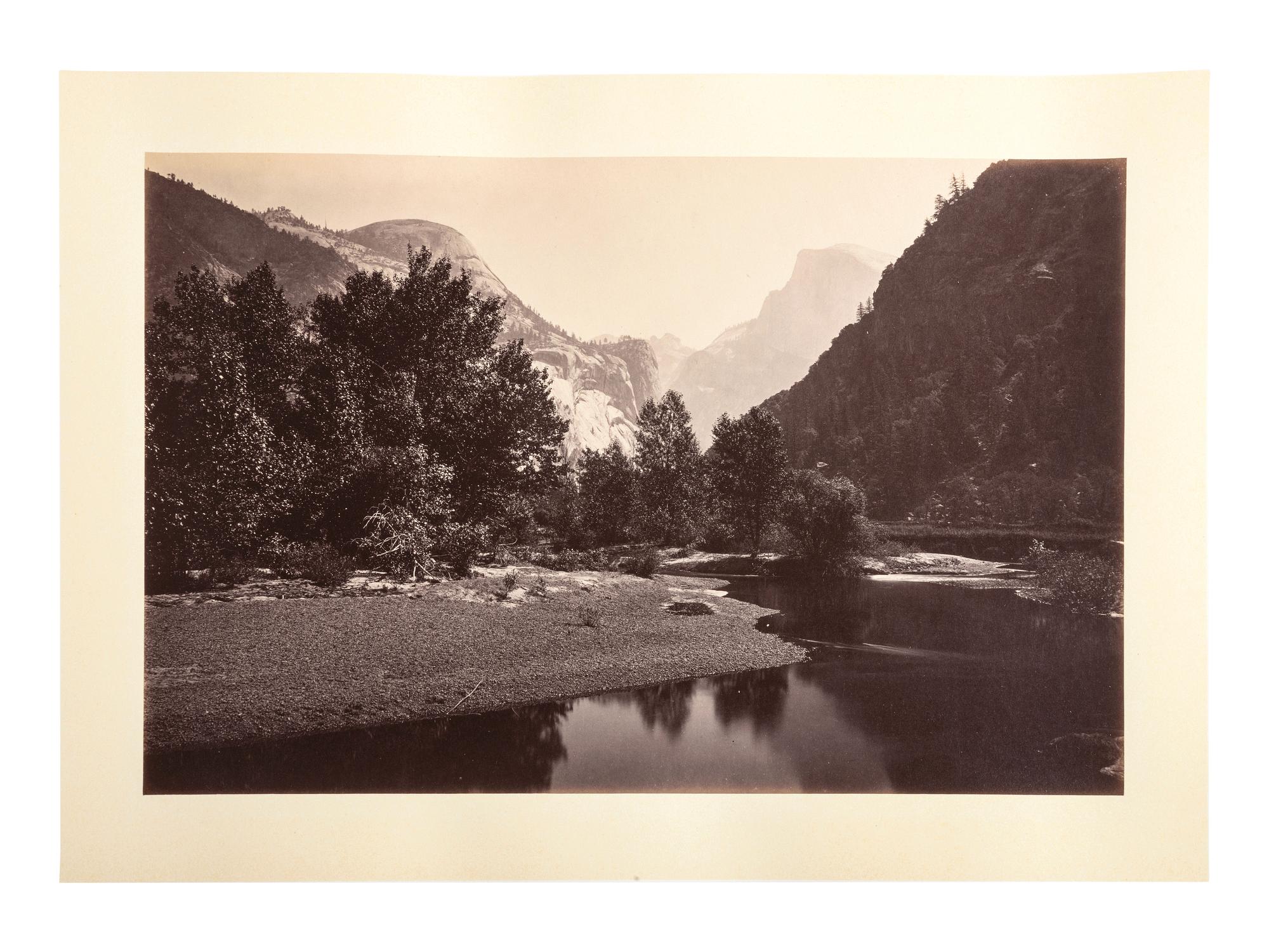 WATKINS, Carleton (1829-1916), photographer. Yo-semite Valley: Photographic Views of the Falls and Valley of Yo-semite in Mariposa County, California. San Francisco: N.p., 1863.